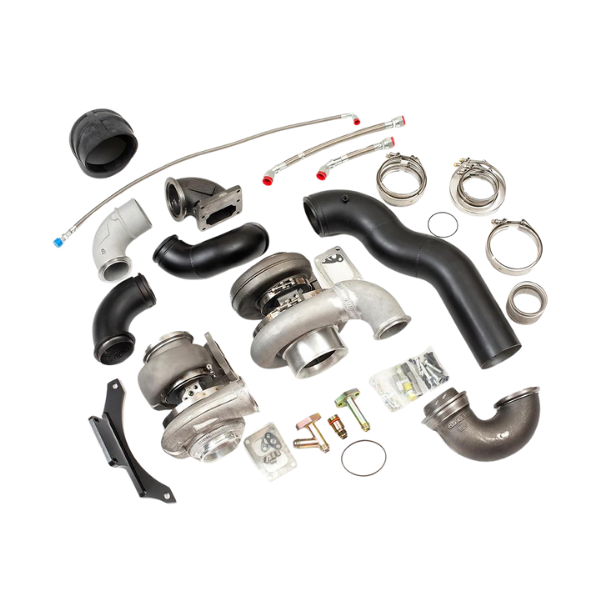 PDI’s BIG BOSS® Cat Compound Turbo Kit is built to support 600-800 Horsepower. Combine a twin turbo with PDI’s engine tuning and customization options and you’ll maximize your engine’s potential. Fore More information about our BIG BOSS® Turbo Kits or for help with any of your performance needs, contact your nearest PDI dealer (Cobra Diesel Performance) at +1 (778) 325-5353